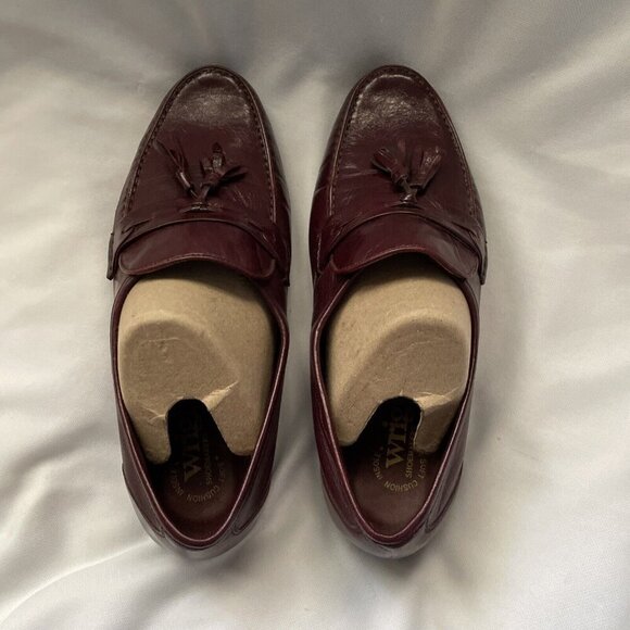 Wright Men’s Shoes 7.5 EEE Brown Tassel Loafer Made in Italy Leather Church New main image 4